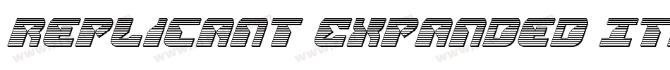 Replicant Expanded Italic字体转换